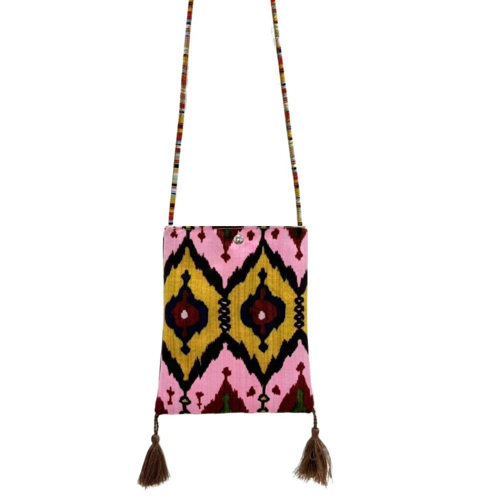 Retro Pattern Small Shoulder Bag Handbag Cartoon Tote Bag Fashion Crossbody Phone Bag  Student