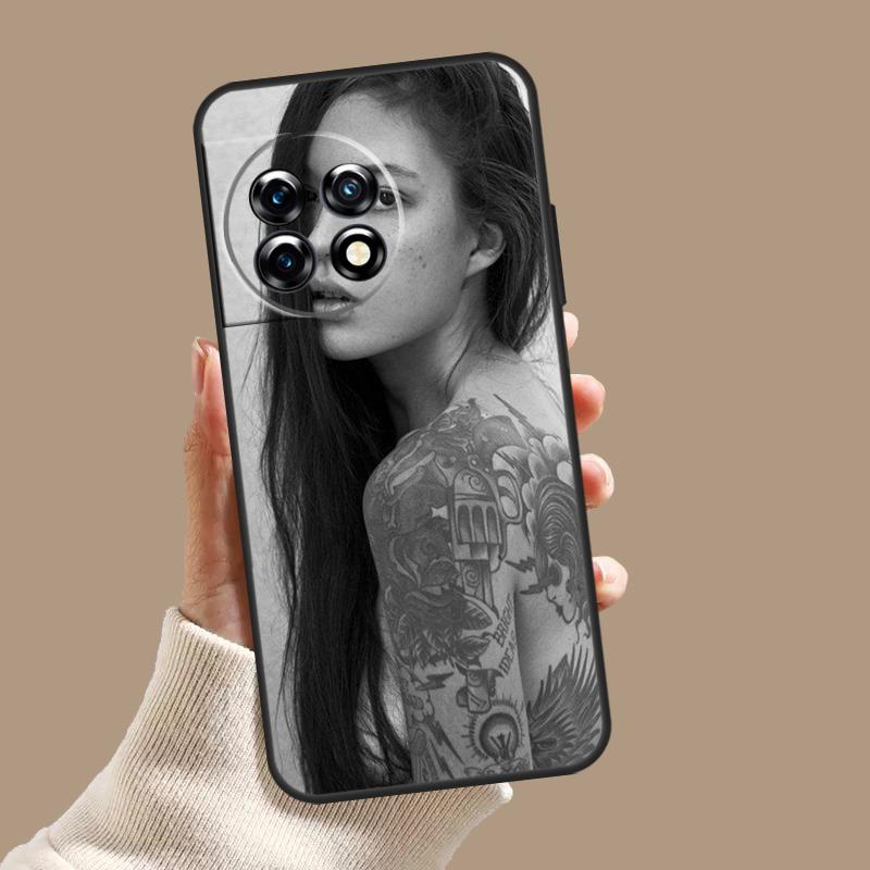 Sexy Sleeve Tattoo Girl Case For OnePlus Nord CE 5 2 3 4 Lite N30 OnePlus 13 11 12 15 13T 13R 10T 12R 9 10 Pro Cover
