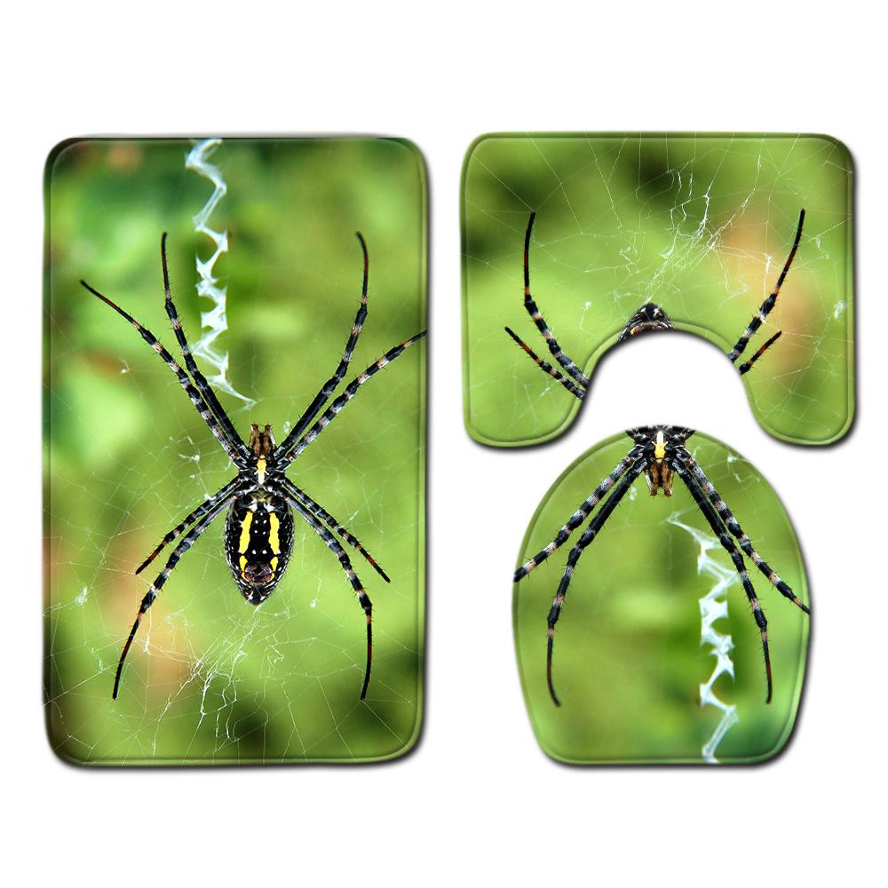 Bathroom Floor Mat Bathroom Mat Toilet Three-Piece Set