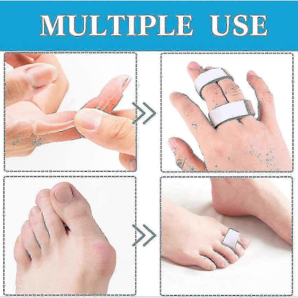 10pcs Buddy Tape Finger Straps with Padded No-Slip Hook and Loop Are A Washable and Reusable Buddy Straps for fingers Solution