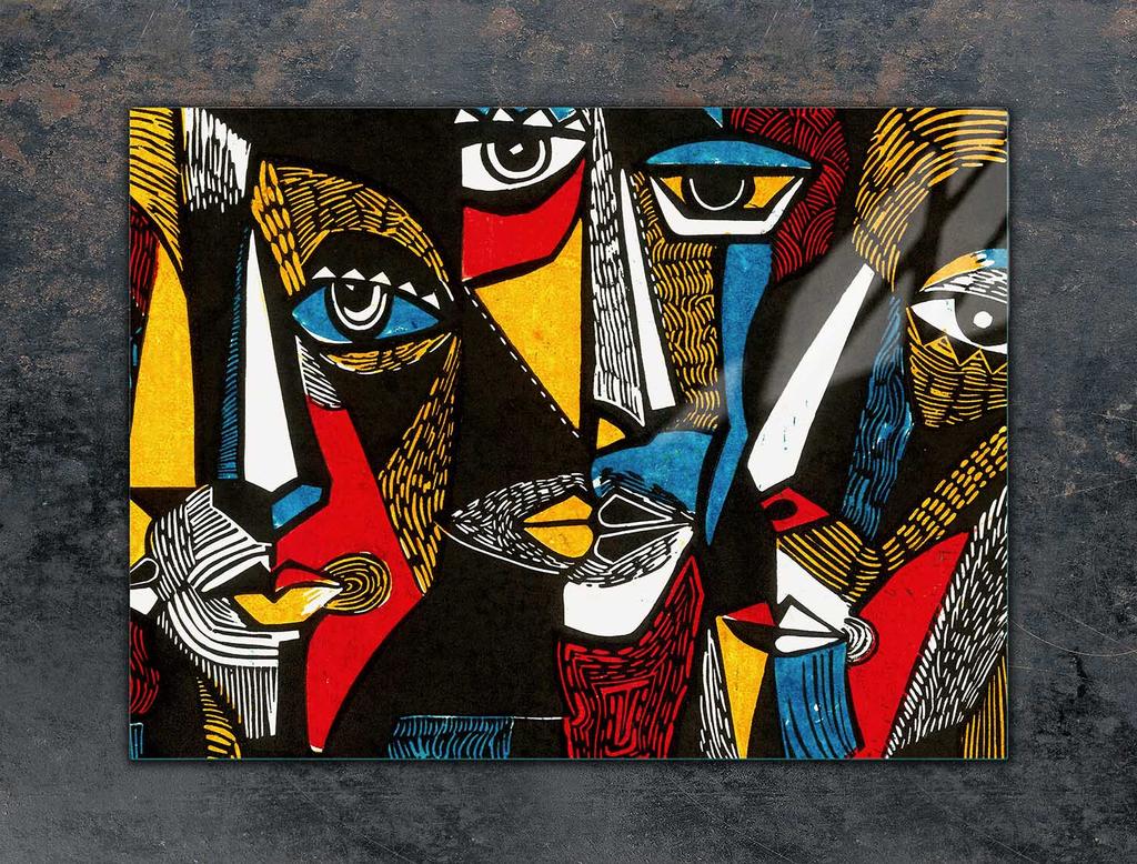 SZKLANA PŁYTA OCHRONNA NA KUCHENKĘ 70x52 POP ART.