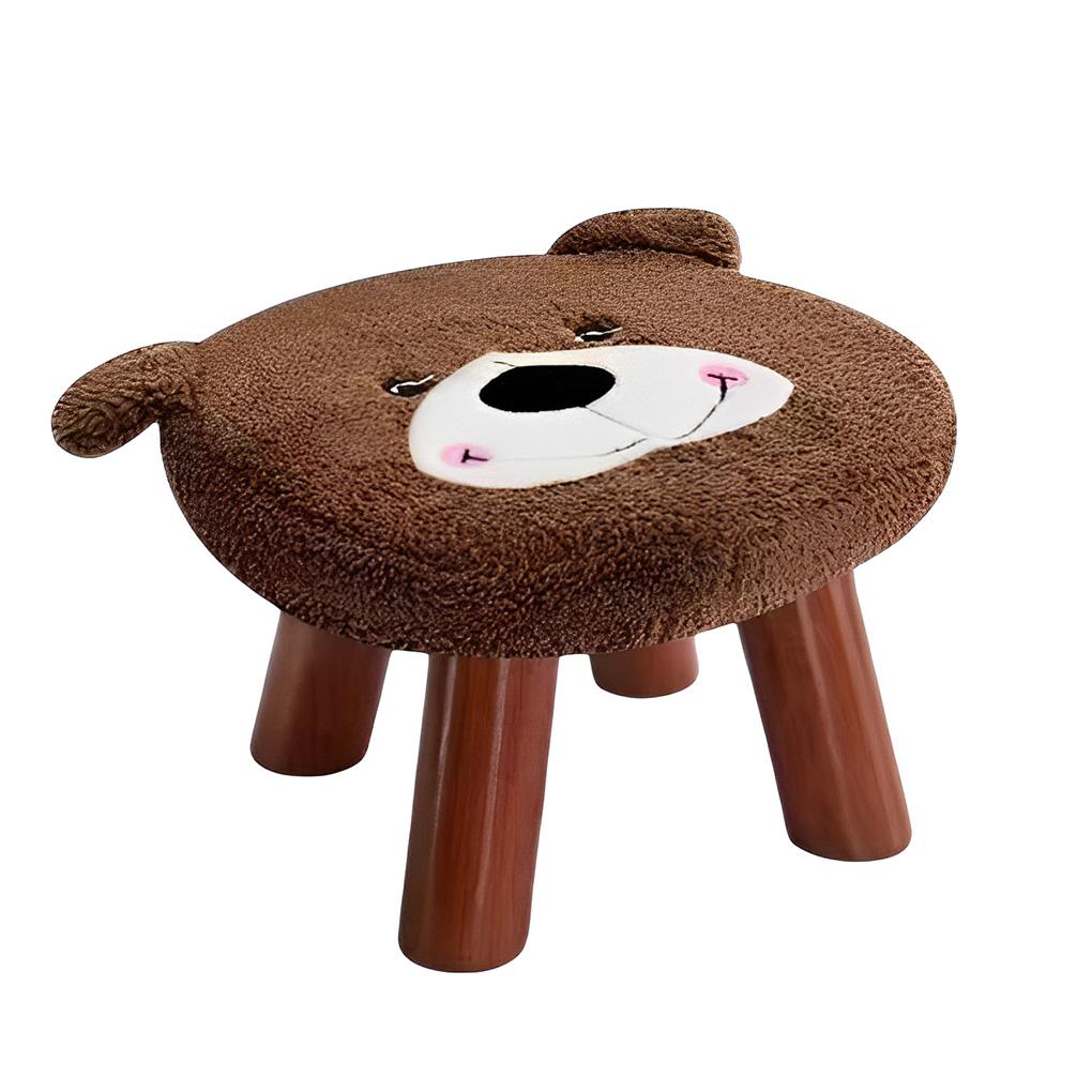 

Детский стул из цельного дерева, диван, кресло, подставка для ног, круглый, мультяшный, для дома, для взрослых, для спальни, скамейка, украшение, подарки