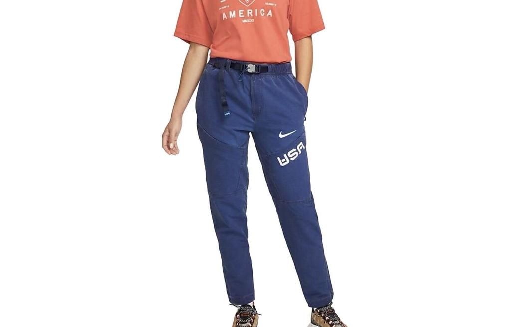 Nike Casual Pants Women's Blue Moderate Cuffed Pants DH1599-498