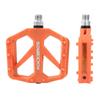 Rockbros Bicycle Flat Large Surface Nylon Sealed Chromoly Steel Lubricated Pedals, Pedals, Area, Fiber, Durable, Anti-Slip, Bearings, 9/16" Shaft,