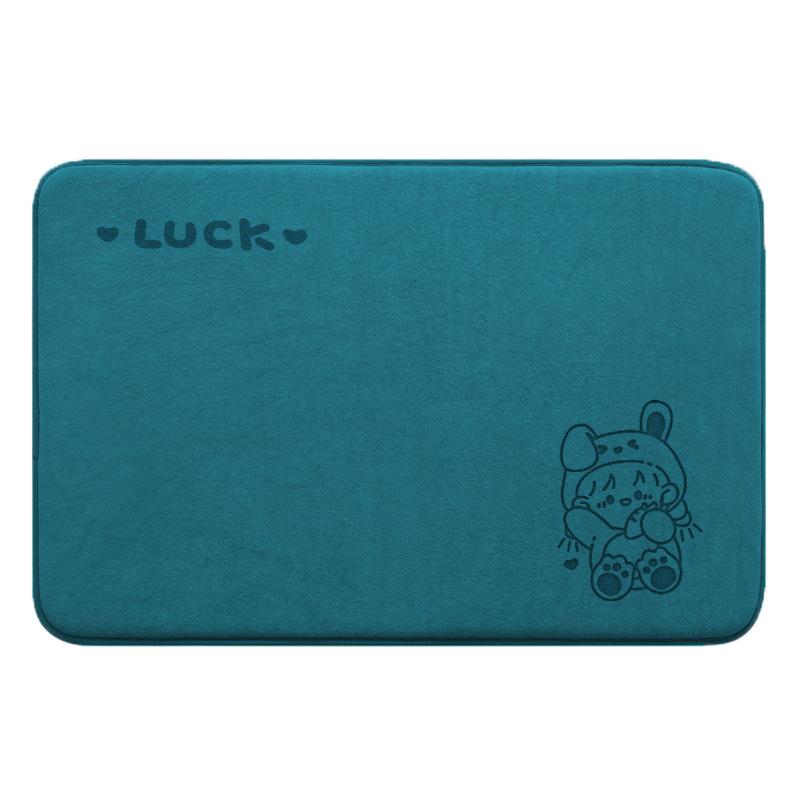 Bathroom Floor Mat Strong Absorbent Little Girl Printed Household Floor Mat Dirty Toilet Mat Mat