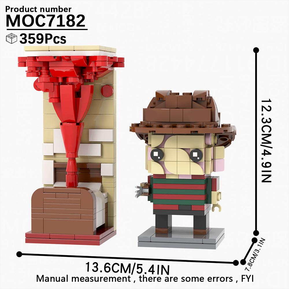MOOXI Bricks Set Adult Toys For Children Building Blocks Model Kit For Adults MOC Block Assembling Horror Movies BrickHeadz Gift