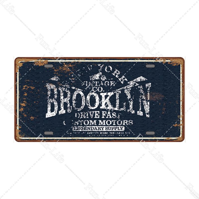 Motorcycle Vintage Metal Poster Retro Route 66 Motor Tin Signs Board / Pub / Bar / Cafe / Garage Decor 15x30cm