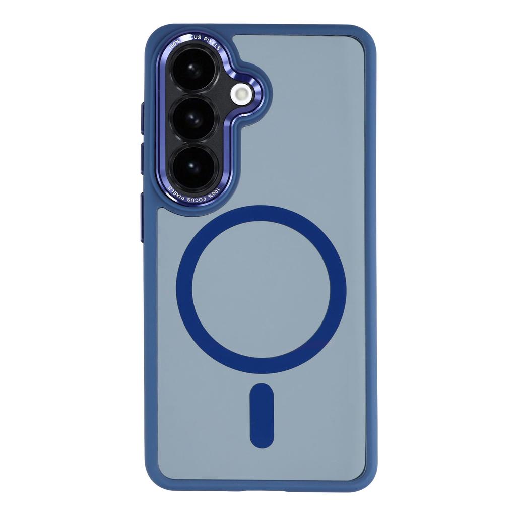 For Samsung Galaxy S25 Magnetic Case TPU + Acrylic Hybrid Phone Shell