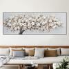 Abstract Blooming White Flowers Tree Painting Print On Canvas Still Life Frameless Artworks Wall Art Poster Living Room Bedroom