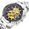 Luxury Automatic Mechanical Watch for Men Skeleton Design Waterproof Business Wristwatch Mechanical Male Automatic Wrist Watch