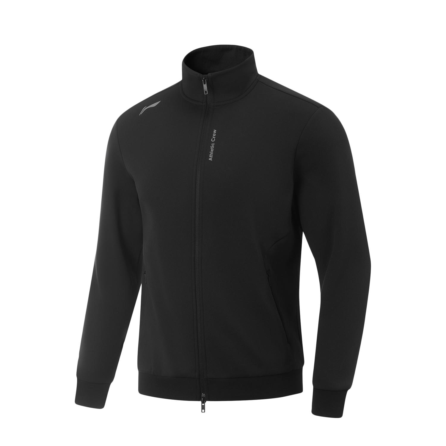 

Куртка Li Ning Fitness Series со стойкой воротником, логотипом и молнией, мужская куртка AWDVE73-4 S