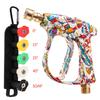 2026 New Model Personalized Graffiti High Pressure Washer Gun, Aluminum Valve & Copper Head, 5-Color Nozzle Set, 1/4" Quick