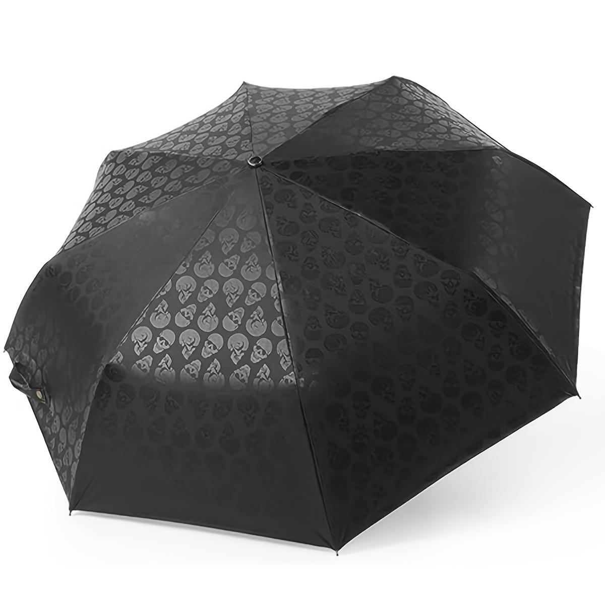 Складной зонт с ручкой в ​​форме черепа — фото 9