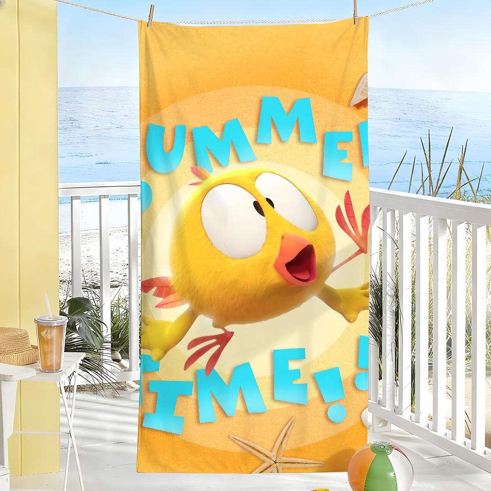 

W-Wheres C-ChickyS Cartoon Towel Soft Pool Gift For Travel Gym Shower Camping Quick Dry Sports Large Beach Towels W30*H60(CM)