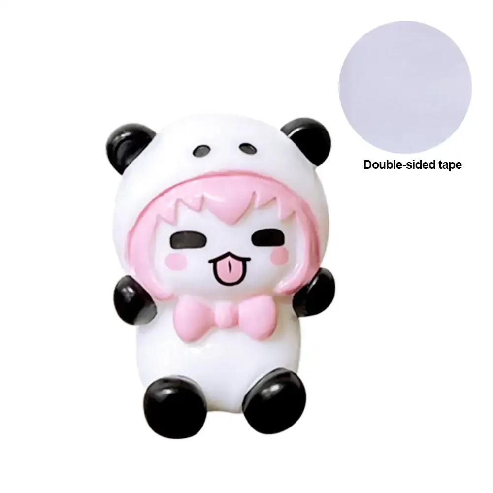 Cute Mini Giant Panda Car Dashboard Ornaments Car Navigator Screen Decoration Doll Car Interior Accessories Toy Gift Girl