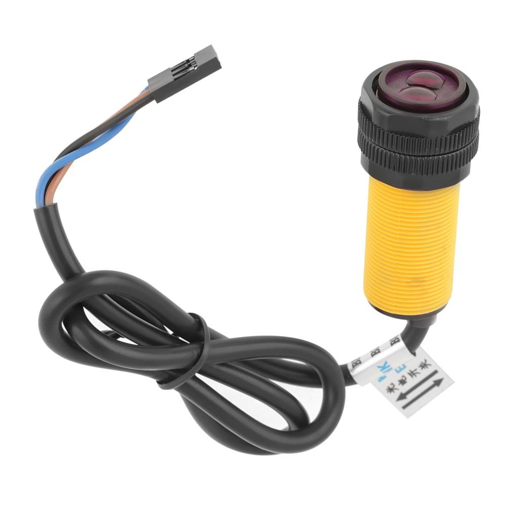 Einstellbarer fotoelektrischer Sensor 5V DC Detektionssensor Schalter Leitungsstück