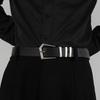 Belt Modern Black With Sophisticated Metal Buckle For Trendy Fashion Everyday