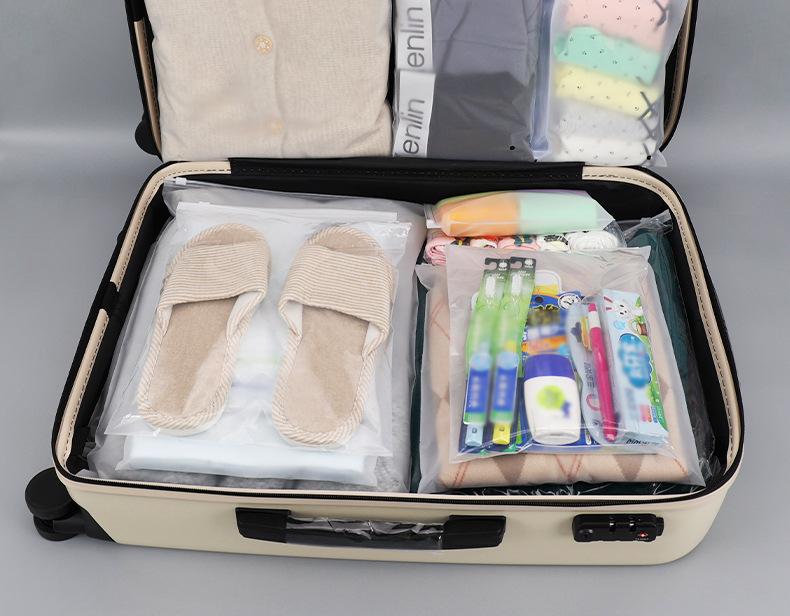 10Pcs Reise Lagerung Taschen Reusable Multifunktionale Kunststoff Zipper Taschen Wasserdichte Lagerung Beutel