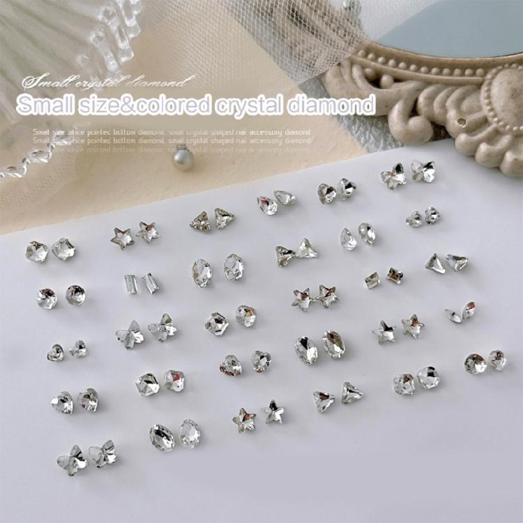 Nail Decoration Art Jewelry Glass Crystal Pendant Manicure Glitter Diamond Tips