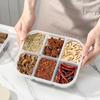 Sealed Spice Storage Container 3/4/6 Grids Plastic Insect&Moisture Proof Seasoning Storage Box Kitchen Refrigerator Organizer