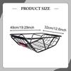 Rear Basket Cargo Carbon Steel Easy to Install Luggage Storage Organizer Dogs Carrier for