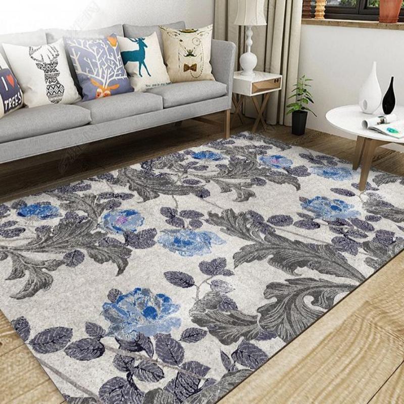 Chinese Style Living Room Carpet Coffee Table Floor Mat Chinese Style Study Bedroom Bedside Home Decoration Non-slip Floor Mat