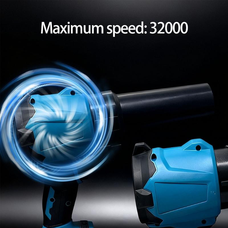 Powerful 860g Air Pressure mobile Yard Tool Cleaner 60m/s stream 2 Battery Set For Backyard Deck Maintenance
