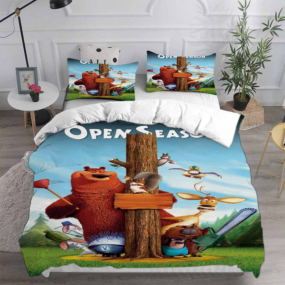 New Open Season Bedding Sets EU Singel US Twin Comforter Quilt Bed Cover Duvet Cover Pillow Case 2-3 Pieces Sets Kids Adult Size