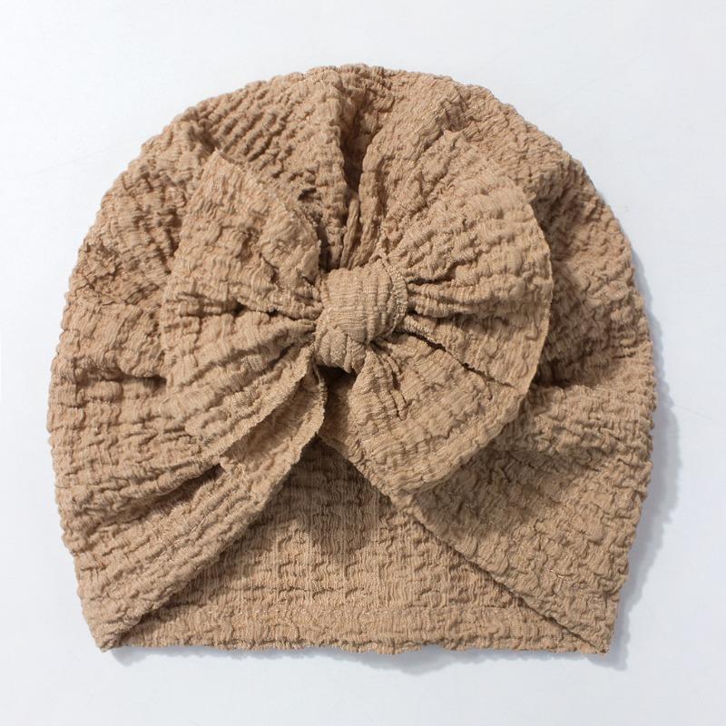 Neue Kinder-Überziehmütze, niedliche Schleifen-Babymütze, weiche und atmungsaktive Baby-Reifenmütze