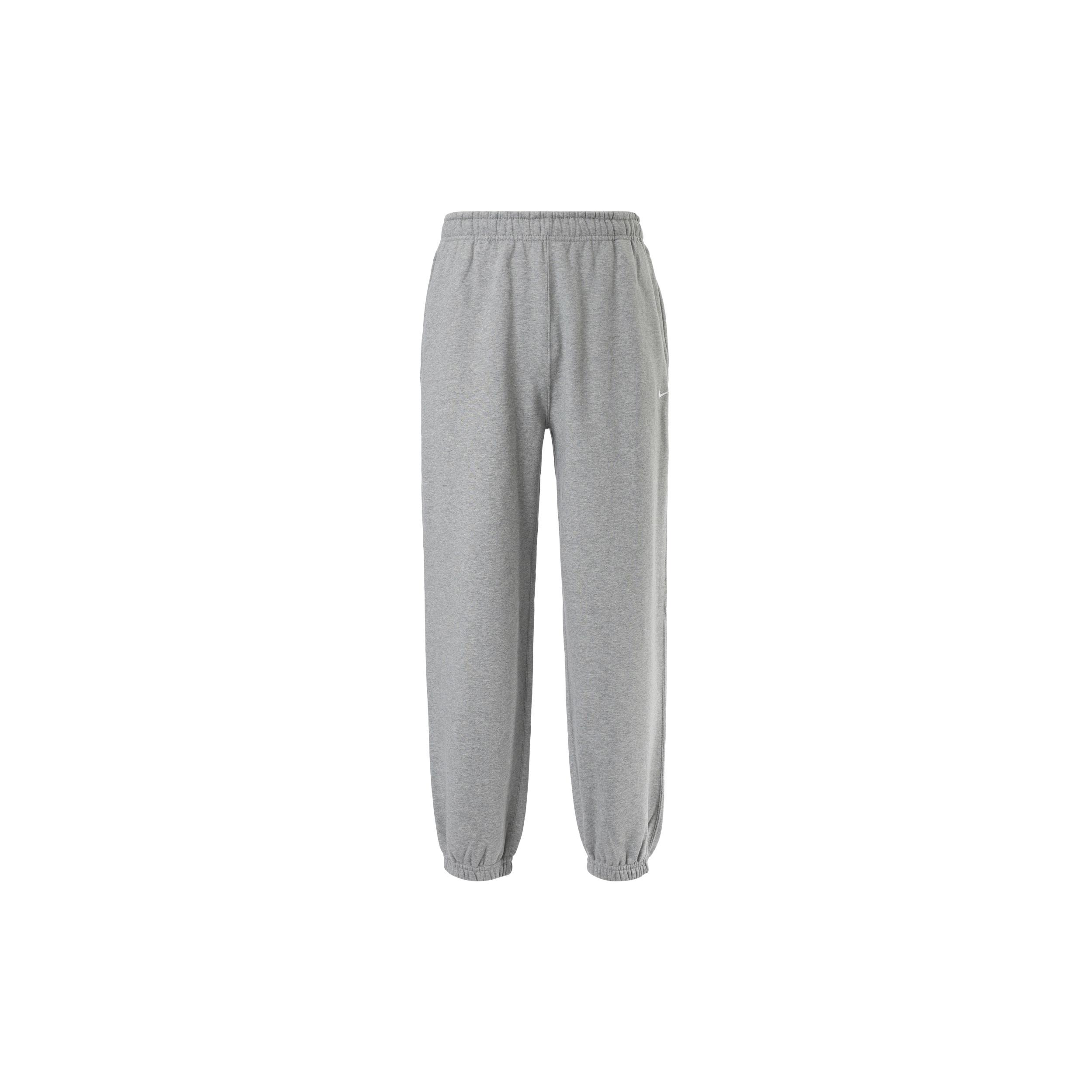 

New Nike Lab Women s Solo Swoosh Fleece Sweatpants Asia Sizing Dark Gray Heather DA0334-063 S