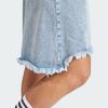 Adidas Originals Ksenia Schnaider Track Pants Boxer Washed Effect Sports Casual Denim Shorts Women shorts Light-Gray Blue IU2470