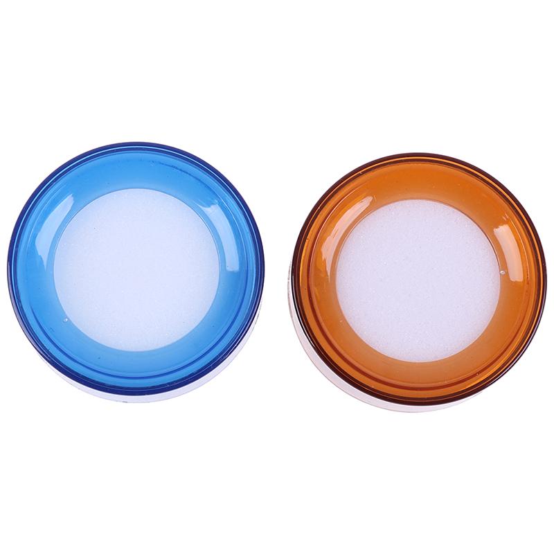 2Pcs/Lot Plastic Round Case Finger Wet Sponge Damper For Casher Count Money