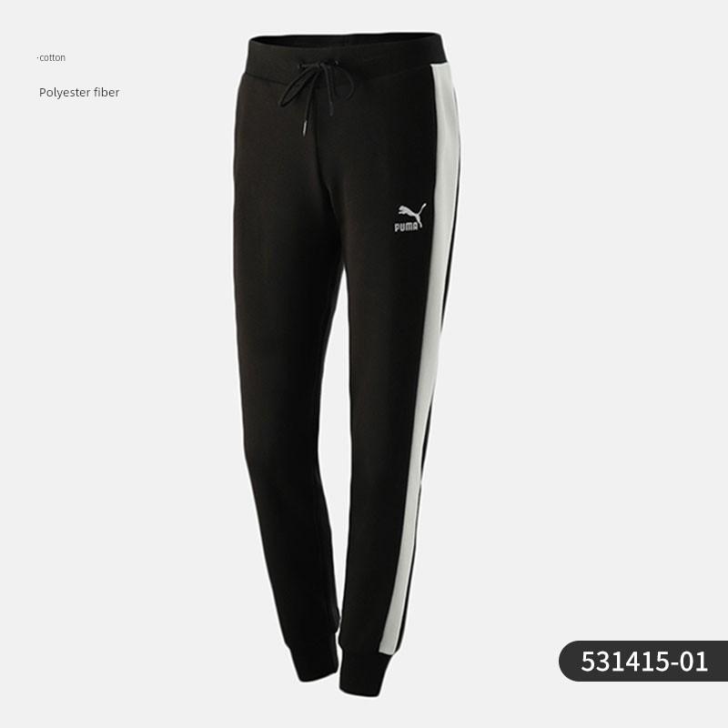 Puma Genuine Women s Patchwork Cuffed Casual Sweatpants Iconic T7 531415 S