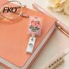 Retractable Name Tag Holder Nurse Badge Reel, Funny Glitter Acrylic with Rotating Reel Clip, Sparkly Cute ID Card for Teachers Student Staffs