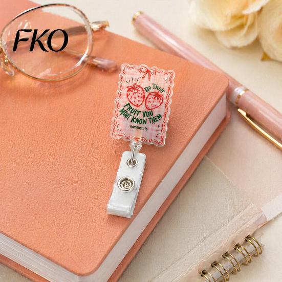Retractable Name Tag Holder Nurse Badge Reel, Funny Glitter Acrylic with Rotating Reel Clip, Sparkly Cute ID Card for Teachers Student Staffs