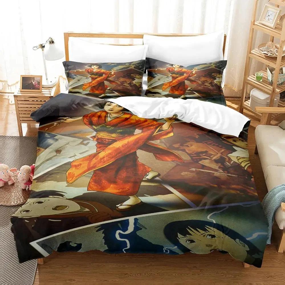 Anime Art Of Satoshi Kon Comfortable Duvet Quilt Cover Pillowcase Bedding Set Children Bedroom Decoration Home Textile