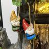 Gnome Hemp Rope Hook Creative Garden Courtyard Resin Craft Decoration Dwarf Pot Hanging Ornaments