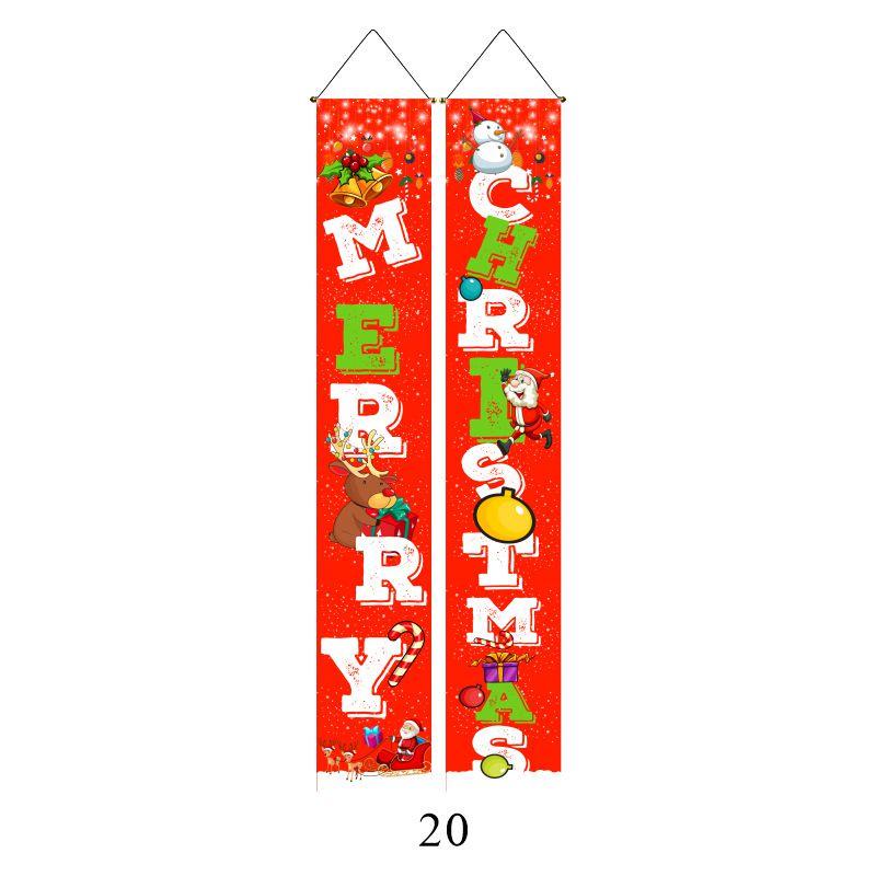 Elegant Nutcracker Christmas Decoration Hanging Door Banner Soldier Character Porch Sign