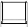 VidaXL Table console Transparent 80x35x75 cm Verre trempé