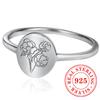 CAOSHI Aesthetic Daisy Flower Design Ring for Women 925 Sterling Silver Elegant Luxury Jewelry High-end Eternity Wedding Jewelry