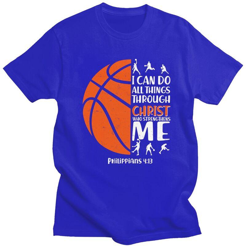 Custom Male Basketball Sport Quotes T Shirts ShortSleeve Cotton Tshirts Classic Tshirt Casual Tees Clothing