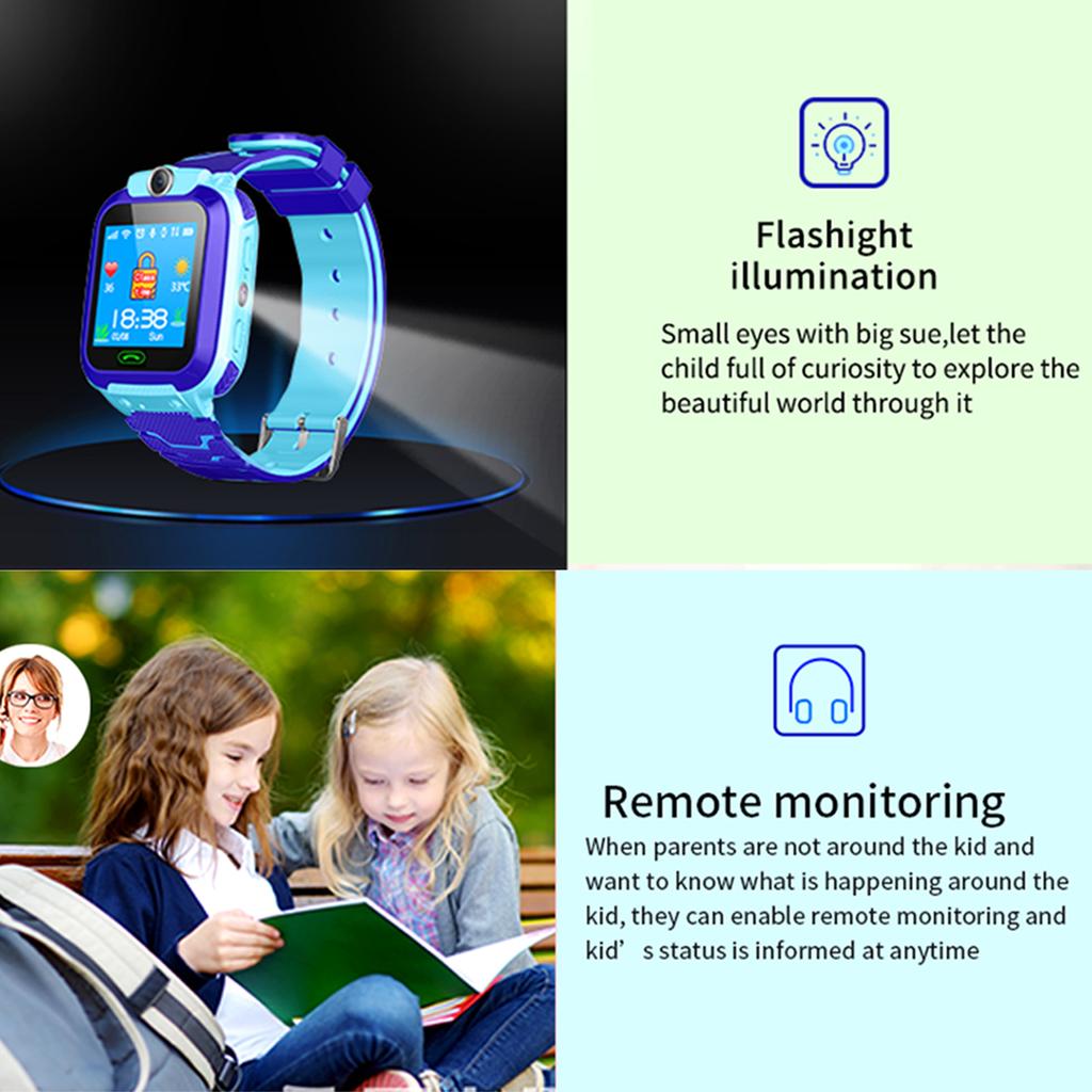 Children's Smart Watch LBS Location Tracking Camera Phone Chat Games Sos Flashight Touch Screen Boys And Girls Watches 2025 New