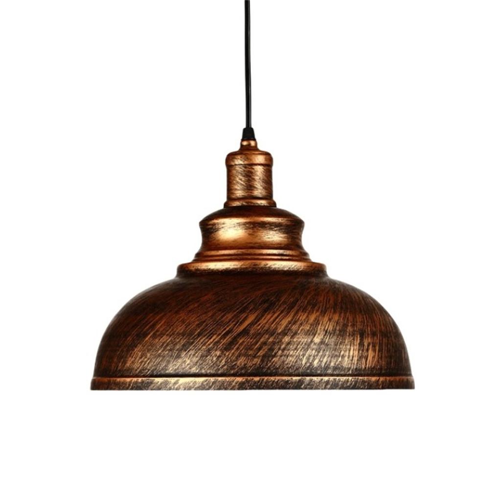 Adjustable Height Farmhouse Lamp Industrial Hanging Light Metal Pendant Light