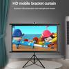 60/72/84 Inches Curtain HD Mobile Portable Tripod Screen Projection Screen Entertainment Projector