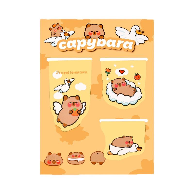 Kapibala Magnetic Bookmark with High Appearance and Cute Magnet Book Page Clip Student Kawai Stationery Small Gift Capybara