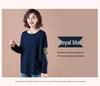 Women's Korean-Style Cotton Long Sleeve Sweatshirt - Loose Fit for Early Autumn.