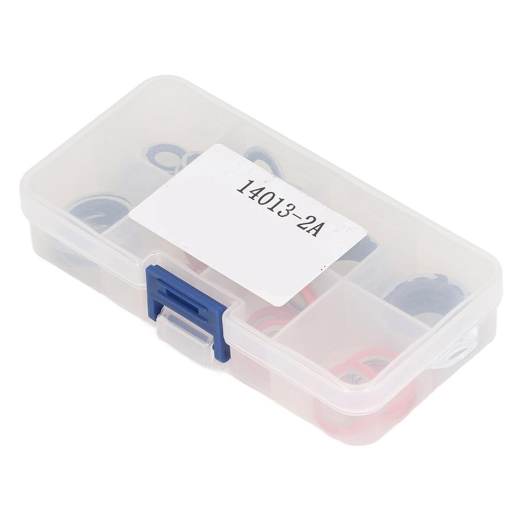 40PCs Air Conditioner System Seal O Ring Air Conditioning Gasket Kit AC Compressor Port Seal Washer Kit