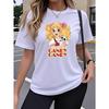 Single-pack Women's Short-sleeve T-shirt, Featuring a Fun Printed Pattern with the CANDY Art Trend Design for Little. Stretchy Round-neck Top