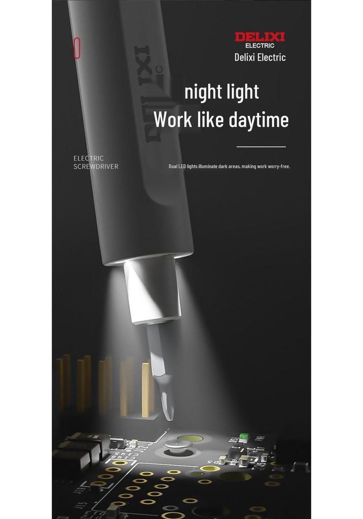 Rechargeable Multifunctional Mini Electric Screwdriver Set with Lithium Battery