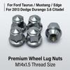 M14x1.5 Wheel Lug Nuts for Ford Mustang Edge Taurus for 2013 Dodge Durango High Strength Steel Hub Bolts 5/10pcs Anti-Rust